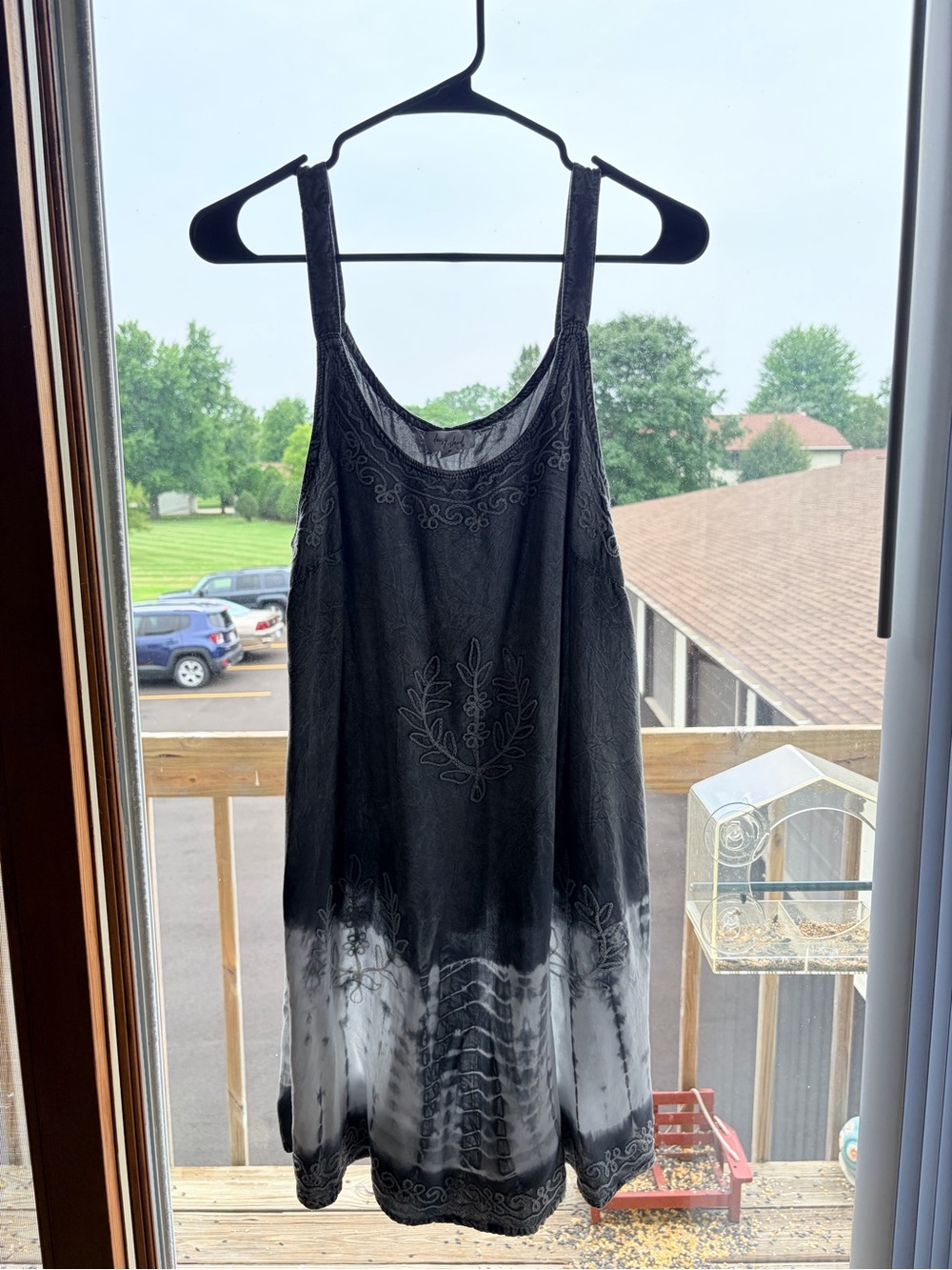 Daisy Island Embroidered Tie Dye Fairycore Whimsy Dress size medium